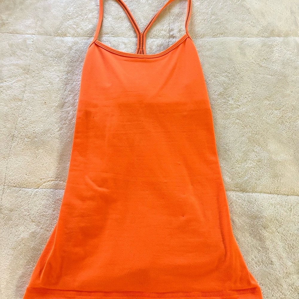 Lululemon Orange Tank Top